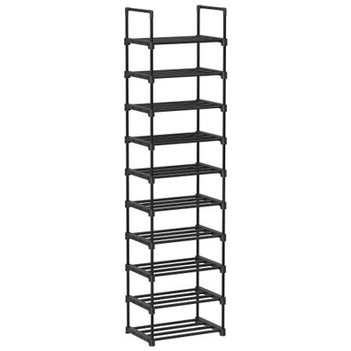 Boxxx REGÁL NA TOPÁNKY, čierna, 45/174/30 cm