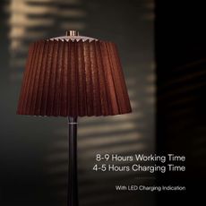 LED Stmievateľná dobíjacia stolná lampa LED/1,5W/5V 3000-6000K 1800 mAh hnedá
