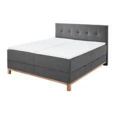 Tmavosivá boxspring posteľ s úložným priestorom 180x200 cm Catania - Meise Möbel