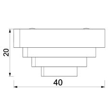 Nástenné svietidlo RINGS 2xE27/15W/230V chróm
