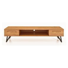 TV stolík z dubového dreva 182x42 cm Golo - The Beds