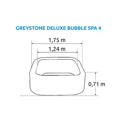 Intex Mobilná vírivka INTEX Greystone Deluxe Bubble Spa 4 (795 l)