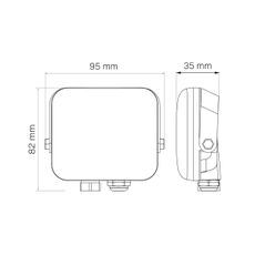 LED Vonkajší reflektor MILKY LED/10W/230V 4000K IP65 čierna