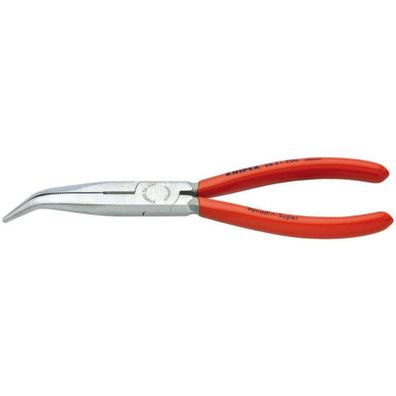 Polkruhové kliešte s čepeľami (so zobáčikom) 200 mm KNIPEX 26 21 200 - leštená hlava, plastové puzdrá