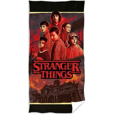 Bavlnená osuška Stranger Things - motív Season 4 - 100% bavlna, froté s gramážou 320 gr./m² - 70 x 140 cm