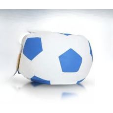 Sedací vak malá bielo modrá futbalová lopta TiaHome