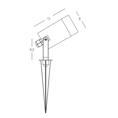 Zambelis E312 - Vonkajšia lampa 1xGU10/7W/230V IP54