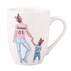 Altom Porcelánový hrnček Queen - girl, 300 ml