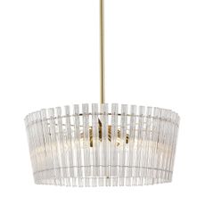 Zuma Line P0547-06H-F9AC - Luster na tyči BACH 6xE14/40W/230V zlatá