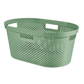 Zelený kôš na bielizeň Curver Infinity Hamper, 40 l