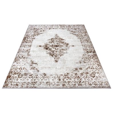 Hanse Home , Kusový koberec Shine 105917 Retro Cream Brown, 67x120, hnedá, obývacia izba
