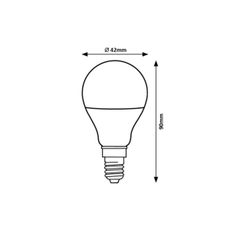 Rabalux 79072 - LED Žiarovka G45 E14/9W/230V 4000K