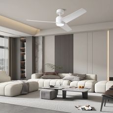 ZEVENTI - LED stropný ventilátor ORVIETO LED/18W/230V Wi-Fi Tuya biely + DO