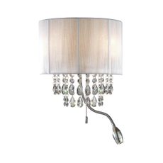 Ideal Lux - LED Nástenné svietidlo 2xE14/40W/230V + LED/1W