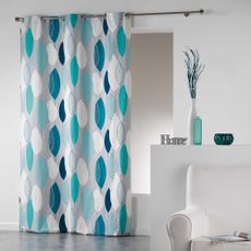 Modrý záves 140x240 cm Leafy – douceur d'intérieur