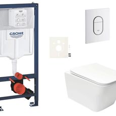 Závesný wc set do ľahkých stien / predstenová montáž Swiss Aqua Technologies Infinitio SIKOGRSIN12ASH0