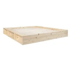 Dvojlôžková posteľ z borovicového dreva s roštom 160x200 cm Ziggy – Karup Design