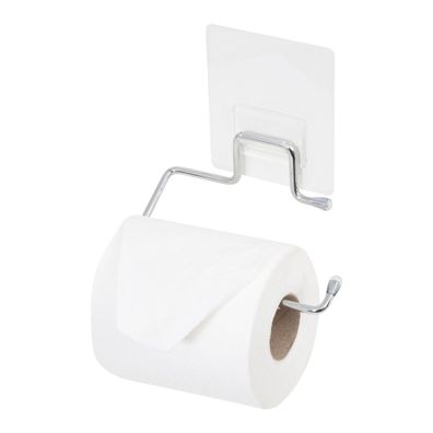 Samolepiaci držiak z pochrómovanej ocele na toaletný papier Compactor