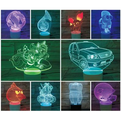 3Dmix 3DL-BTC050 – 3D LED nočná lampa - Jednorožec (Bluetooth reproduktor - farba čierna)