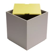 Žlto-sivá truhlica z jaseňového dreva 40x45 cm Vault – Hübsch