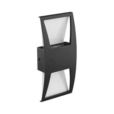 Prezent 31310 - LED Vonkajšie nástenné svietidlo OZZ 2xLED/4W/230V IP44 čierna