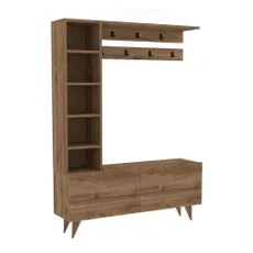 Predsieňová zostava v dekore orecha v prírodnej farbe Hale - Kalune Design