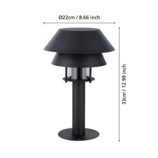 Eglo 900802 - Vonkajšia lampa CHIAPPERA 1xE27/40W/230V 33 cm IP65