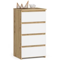 Ak furniture Komoda CL4 40 cm dub artisan/bílá