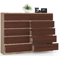 Komoda K160 10SZ sonoma / wenge