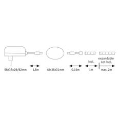 Paulmann 70955 - LED/3W Pásik so senzorom 1m YOURLED 230V
