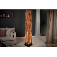 Estila Vidiecka štýlová stojaca lampa Euphoria z masívneho dreva 178cm