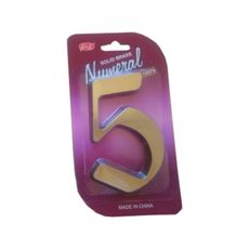 Číslo fasádne " 5 " bronz 125mm Bronz