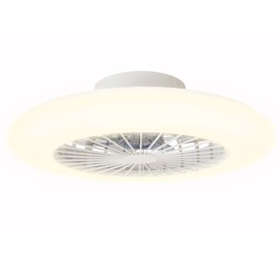 Aigostar LED stmievateľný stropný ventilátor 40W 230V 2700-6500K 50cm + DO biely