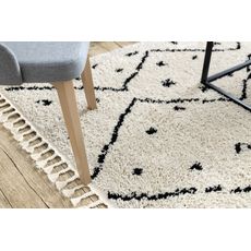 Dywany Łuszczów , Kusový koberec Berber Tetuan B751 cream, 200x290, biela, obývacia izba