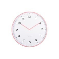 Karlsson 6011PI dizajnové nástenné hodiny ružové,priemer 40 cm