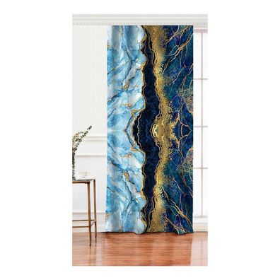 Záves v modro-zlatej farbe 140x260 cm - Mila Home