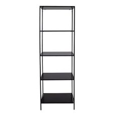 Čierna knižnica House Nordic Vita Shelf, 51 x 170 m