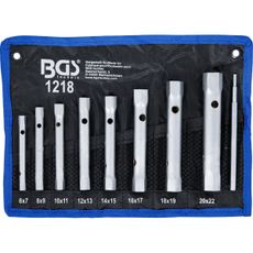 Súprava rúrkových kľúčov BGS 1218 | 6 x 7 - 20 x 22 mm | 9dielna