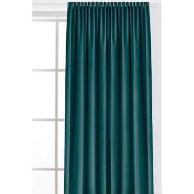 Zamatový dimout záves v petrolejovej farbe 265x250 cm Velto – Filumi