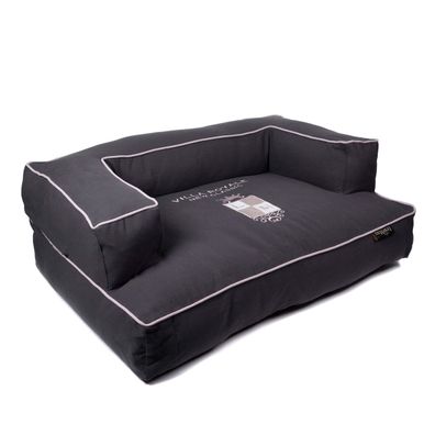 Luxusná pohovka pre psa Lex & Max Classic 115 x 75 x 35 cm | šedá