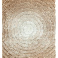 Dywany Łuszczów Kusový koberec Flim 008-B1 Circles beige - 160x220 cm