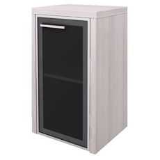 Skrinka lorenc 80cm pravá - agát / sklo