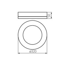 Kanlux 31491 - LED Vonkajšie stropné svietidlo TURA LED/24W/230V 4000K IP65 čierna