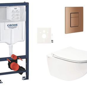 Závesný wc set do ľahkých stien / predstenová montáž Swiss Aqua Technologies Infinitio SIKOGRSIN11SCDL0