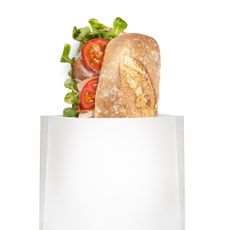 Desiatové vrecká papierové 4FOOD 22 x 19 cm, 50 ks