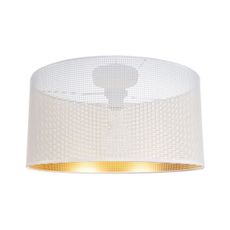 Stropné svietidlo ALDO 1xE27/60W/230V pr. 40 cm biela