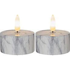 LED sviečky v súprave 2 ks (výška 6 cm) Flamme Marble – Star Trading