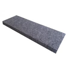 Vopi Nášľapy na schody Quick step šedý obdĺžnik, samolepiaci - 24x65 obdĺžnik (rozmer vrátane ohybu)