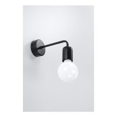 Čierne nástenné svietidlo Nice Lamps Donato