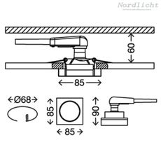 Briloner 7200-016 - LED Kúpeľňové svietidlo ATTACH 1xGU10/3W/230V